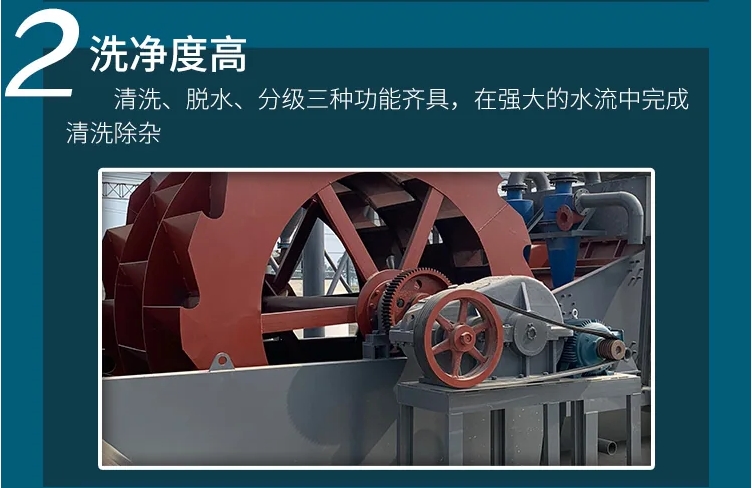  轮斗双叶轮洗砂机